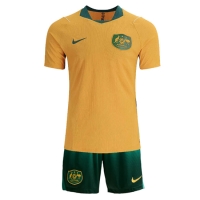Camiseta Australia Primera Equipación Replica Mundial 2026 para niños mangas cortas (+ Pantalones cortos)